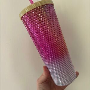 Starbucks Pink & Gold Gradient Tumbler